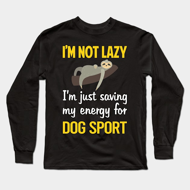 Funny Lazy Dog Sport Long Sleeve T-Shirt by blakelan128